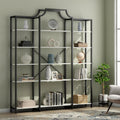 Auromie Triple Wide 5-Tier Bookshelf, 70.87" L x 79.13" H Extra Large Bookcase