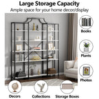 Auromie Triple Wide 5-Tier Bookshelf, 70.87" L x 79.13" H Extra Large Bookcase