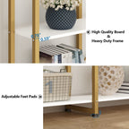 Auromie Triple Wide 5-Tier Bookshelf, 70.87" L x 79.13" H Extra Large Bookcase