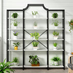 Auromie Triple Wide 5-Tier Bookshelf, 70.87" L x 79.13" H Extra Large Bookcase