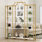 Auromie Triple Wide 5-Tier Bookshelf, 70.87" L x 79.13" H Extra Large Bookcase