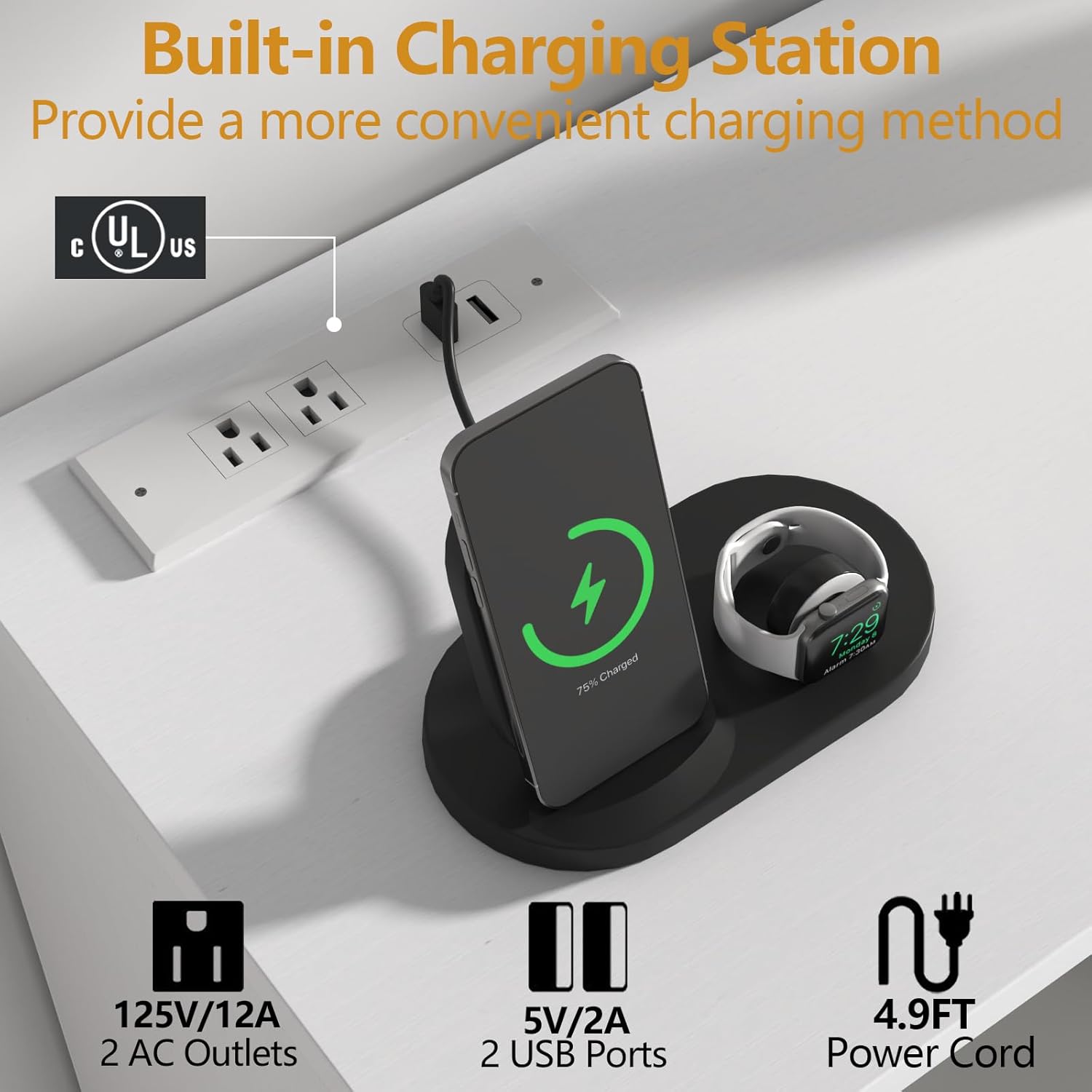 TV Stand with 6 Drawers & 7 Storage Cubbies, LED Lights Entertainment Center with Power Outlet, 63" TV Cabinet with Adjustable Open Storage Shelf, Modern TV Media Console for Living Room (White)