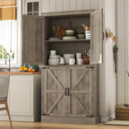 Farmhouse Kitchen Pantry Cabinet,69.1" Tall Kitchen Storage Cabinet with Adjustable Shelves